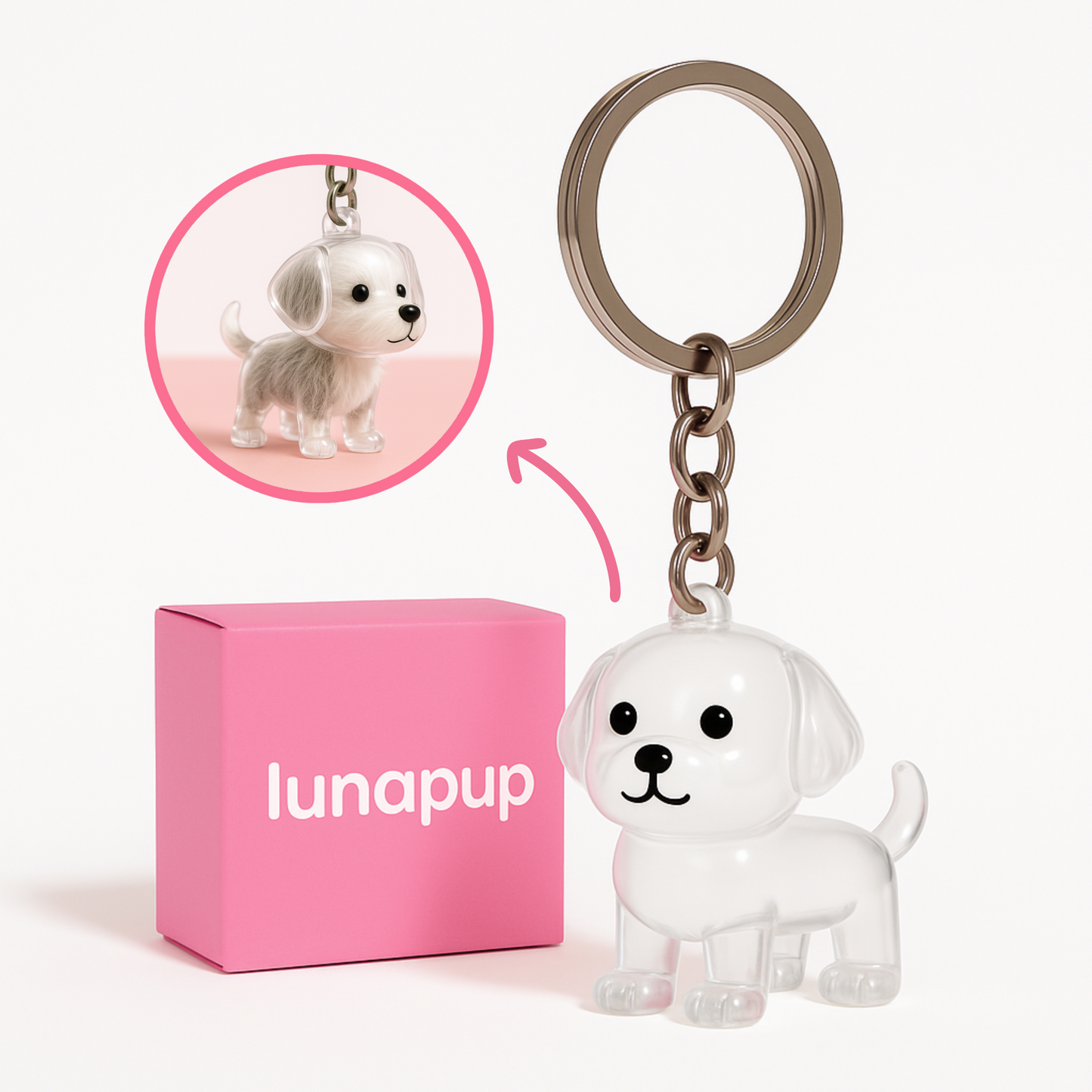 Dog Hair Keychain